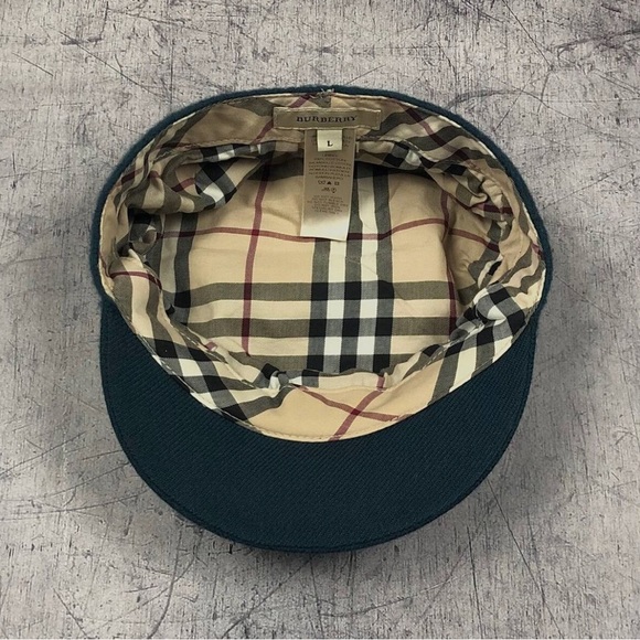 Burberry Wool Cabbie Nova Check Women’s Luxury Hat Cap ❤️ - Picture 1 of 3